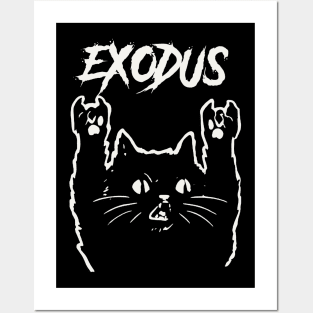 exodus metal cat Posters and Art